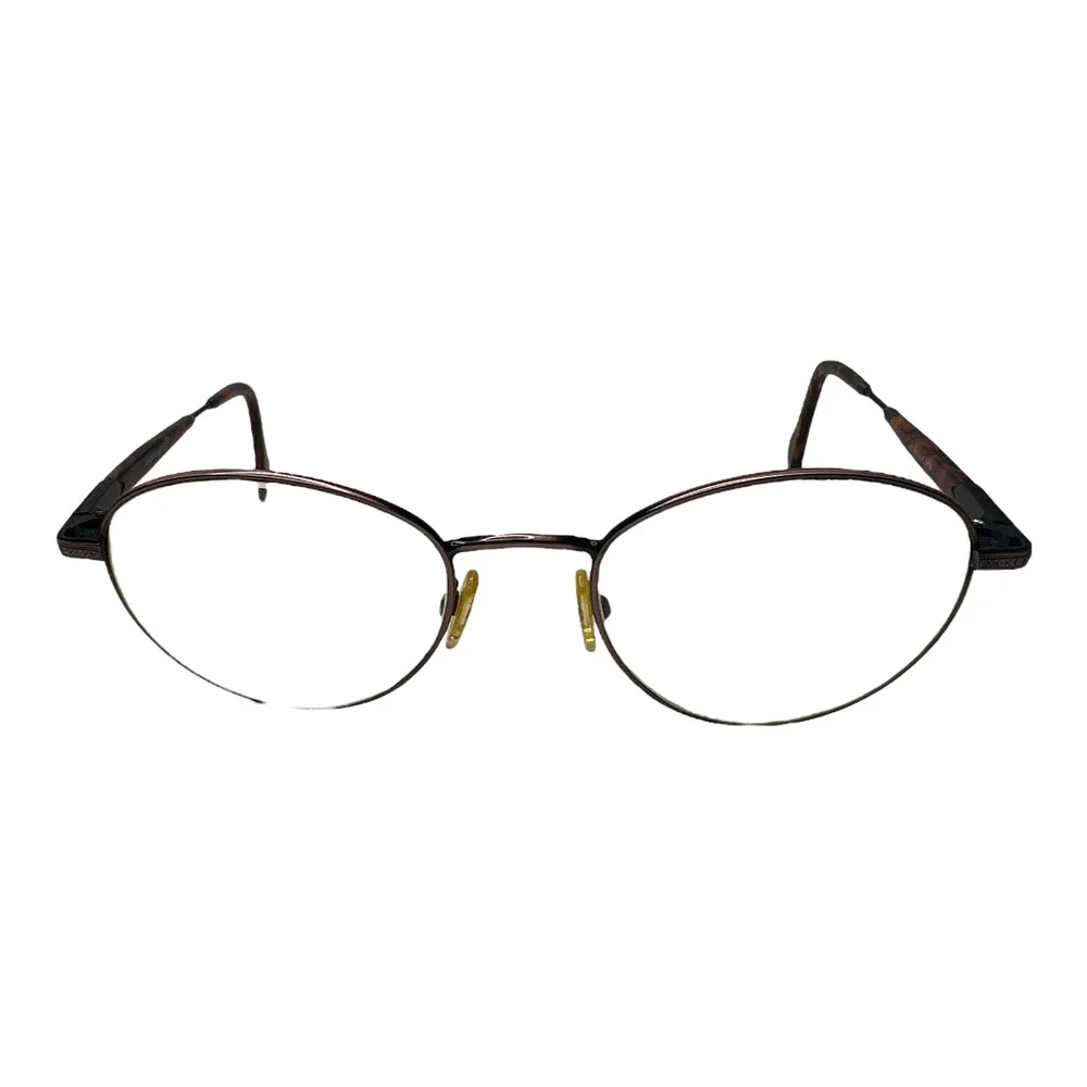 Bridget Eyeglasses‎ Antique Wine Frames Only women Red Tortoise Metal H3592